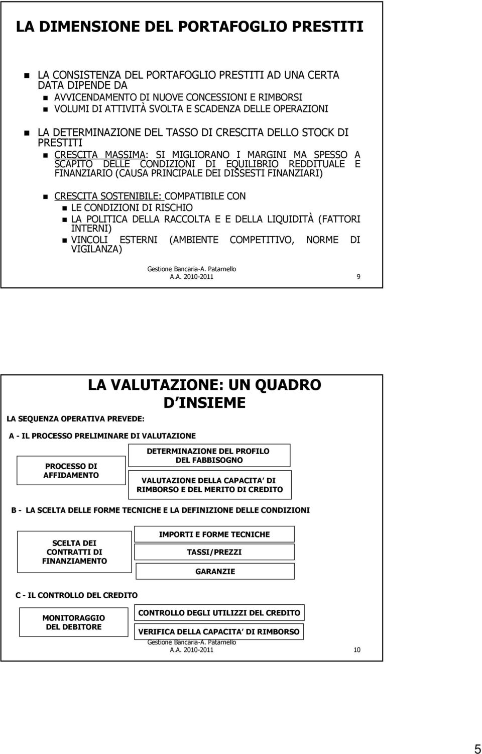 PRINCIPALE DEI DISSESTI FINANZIARI) CRESCITA SOSTENIBILE: COMPATIBILE CON LE CONDIZIONI DI RISCHIO LA POLITICA DELLA RACCOLTA E E DELLA LIQUIDITÀ (FATTORI INTERNI) VINCOLI ESTERNI (AMBIENTE