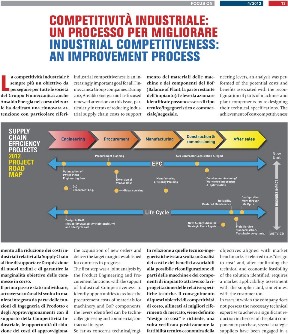 important goal for all Finmeccanica Group companies.