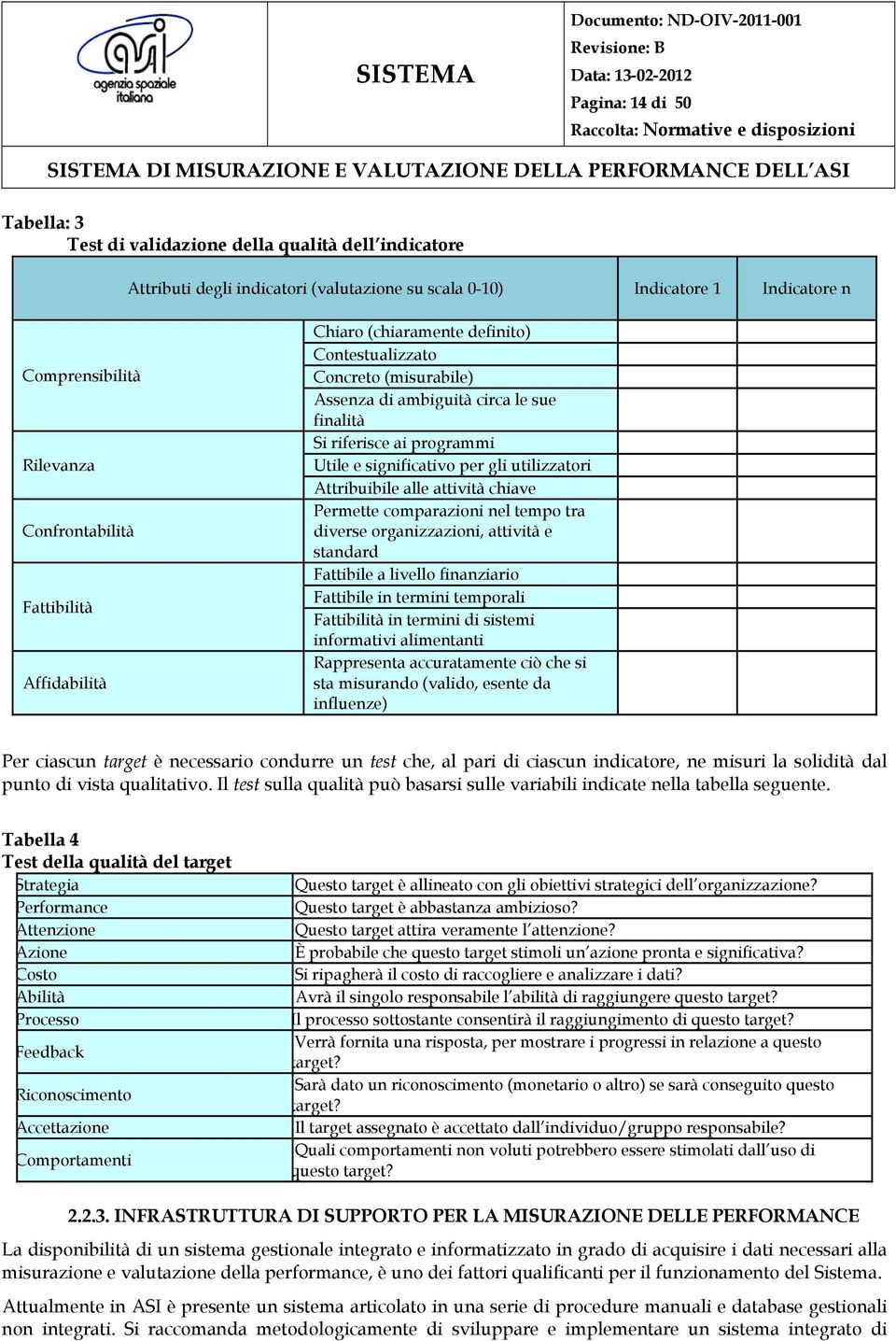 significativo per gli utilizzatori Attribuibile alle attività chiave Permette comparazioni nel tempo tra diverse organizzazioni, attività e standard Fattibile a livello finanziario Fattibile in