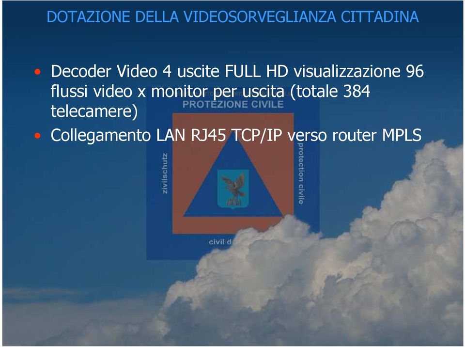 flussi video x monitor per uscita (totale 384