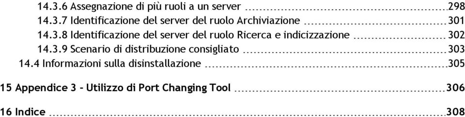 4 Informazioni sulla disinstallazione 305 15 Appendice 3 - Utilizzo di Port Changing