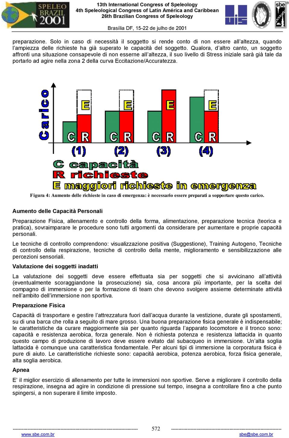 Eccitazione/Accuratezza. Figura 4: Aumento delle richieste in caso di emergenza: è necessario essere preparati a sopportare questo carico.