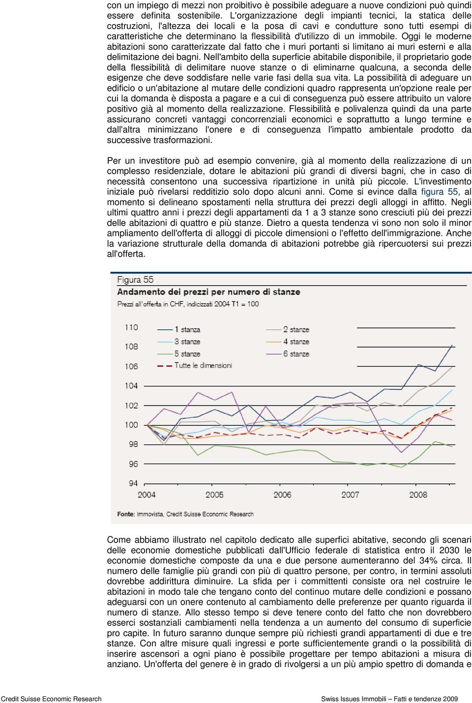 d'utilizzo di un immobile. Oggi le moderne abitazioni sono caratterizzate dal fatto che i muri portanti si limitano ai muri esterni e alla delimitazione dei bagni.