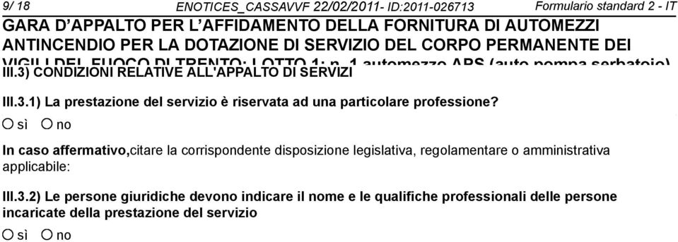 una particolare professione?