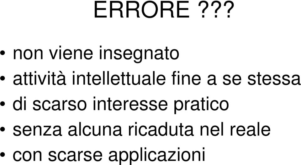 intellettuale fine a se stessa di