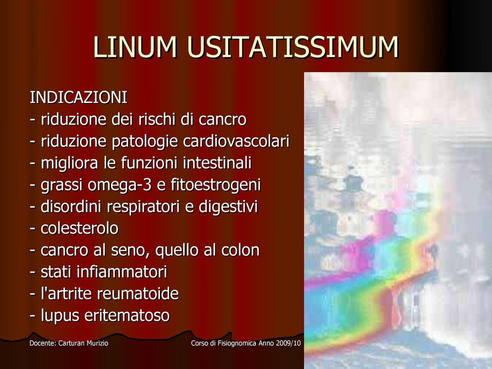 fitoestrogeni - disordini respiratori e digestivi - colesterolo - cancro al