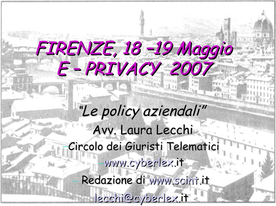 Laura Lecchi Circolo dei Giuristi Telematici