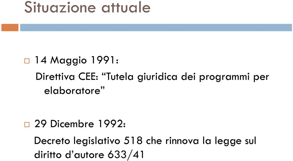 elaboratore 29 Dicembre 1992: Decreto