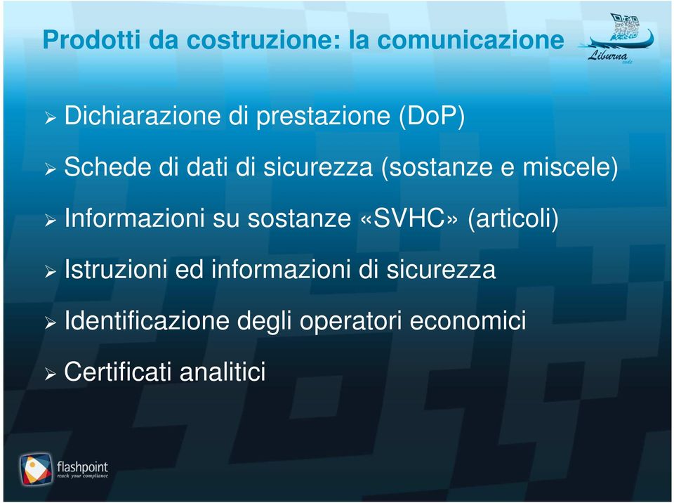 Informazioni su sostanze «SVHC» (articoli) Istruzioni ed