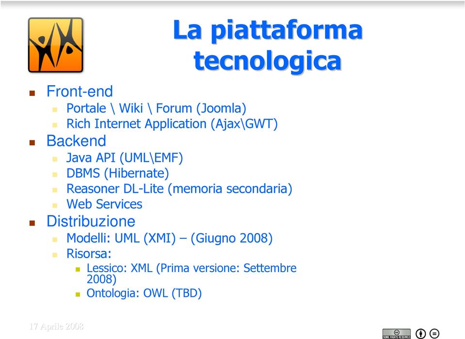 Reasoner DL-Lite (memoria secondaria) Web Services Distribuzione Modelli: UML