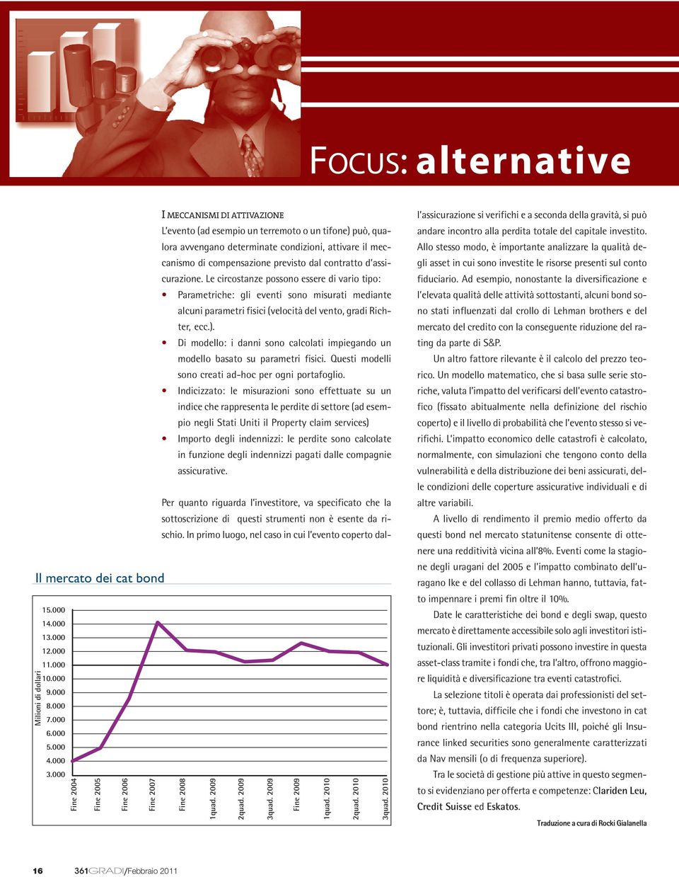 2010 I MECCANISMI DI ATTIVAZIONE L evento (ad esempio un terremoto o un tifone) può, qualora avvengano determinate condizioni, attivare il meccanismo di compensazione previsto dal contratto d