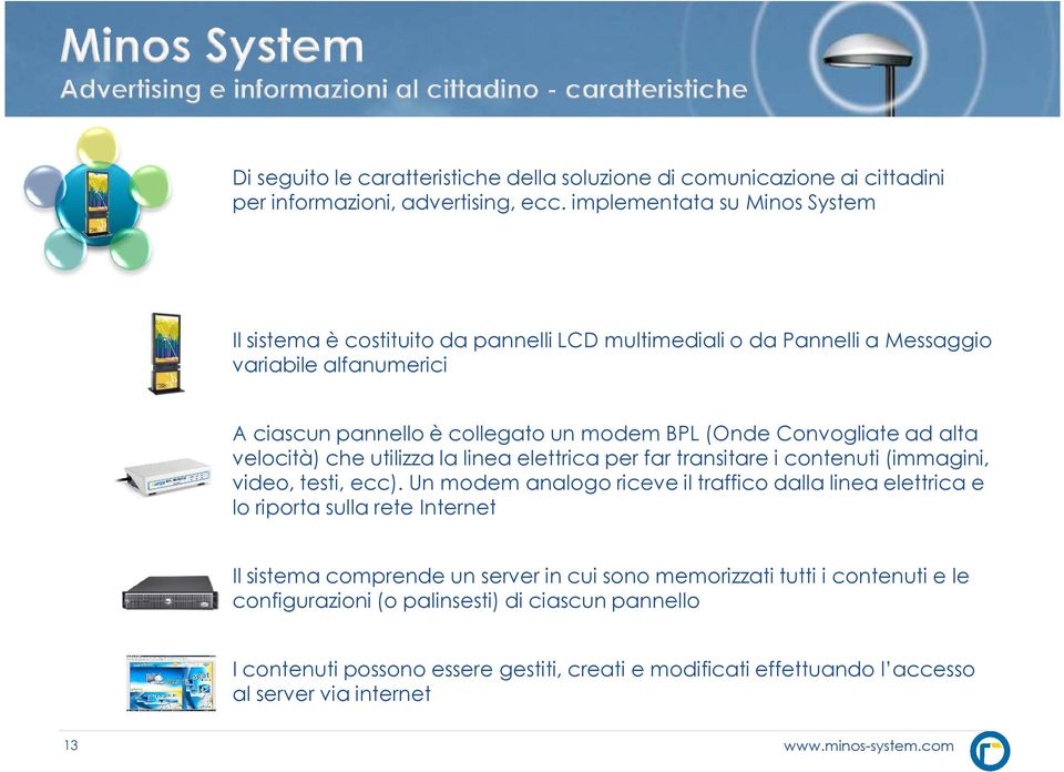 Convogliate ad alta velocità) che utilizza la linea elettrica per far transitare i contenuti (immagini, video, testi, ecc).