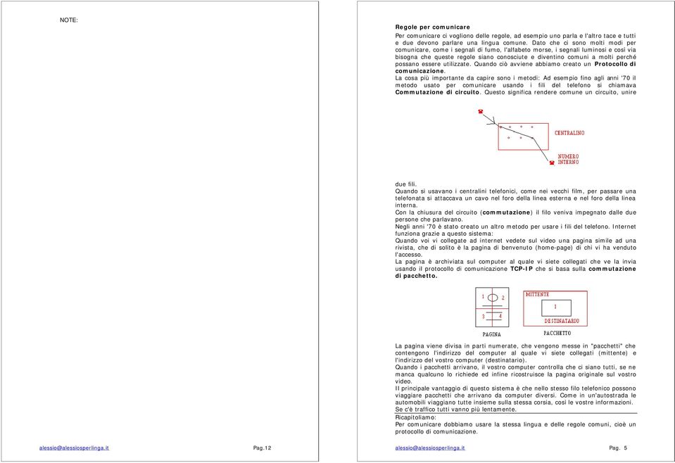 possano essere utilizzate. Quando ciò avviene abbiamo creato un Protocollo di comunicazione.