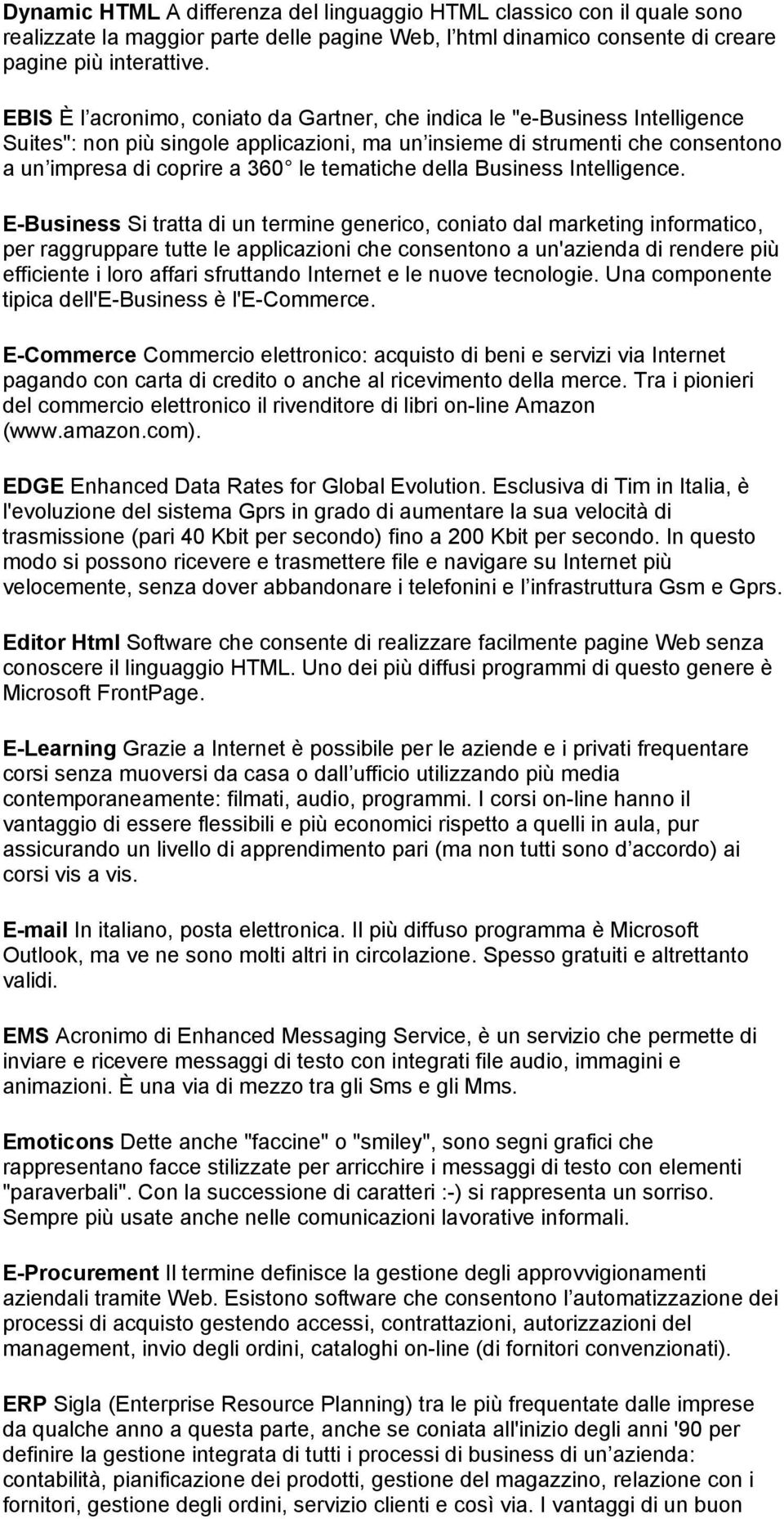 tematiche della Business Intelligence.