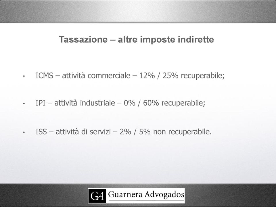 IPI attività industriale 0% / 60%