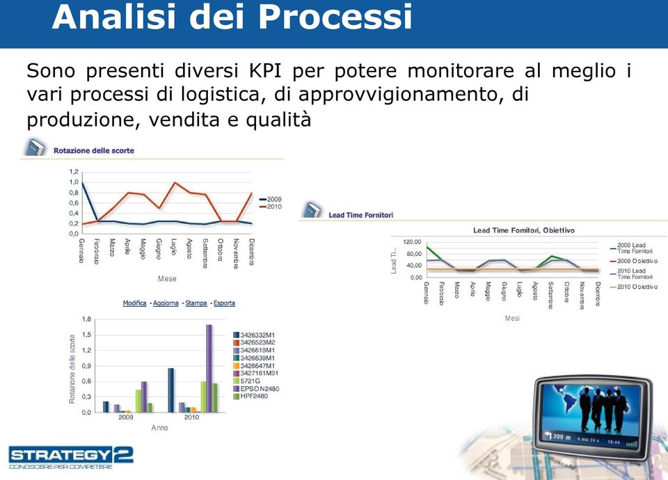 meglio i vari processi di logistica, di