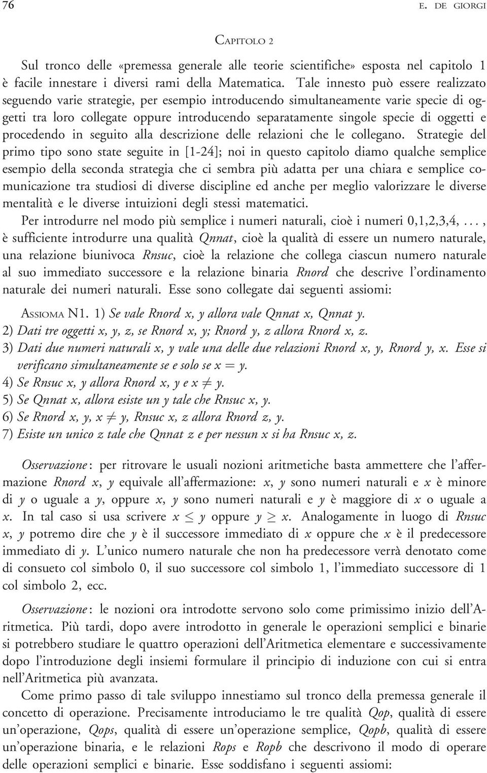 oggetti e procedendo in seguito alla descrizione delle relazioni che le collegano.