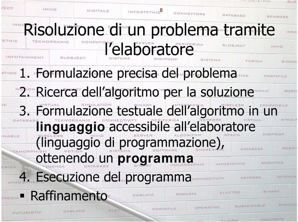 Ricerca dell algoritmo per la soluzione 3.