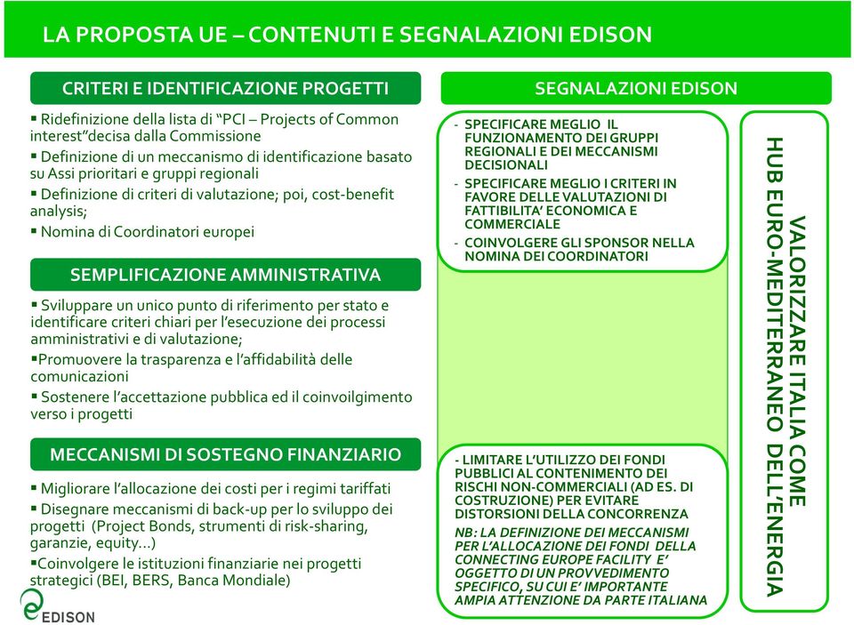 Sviluppare un unico punto di riferimento per stato e identificare criteri chiari per l esecuzione dei processi amministrativi e di valutazione; Promuovere la trasparenza e l affidabilità delle