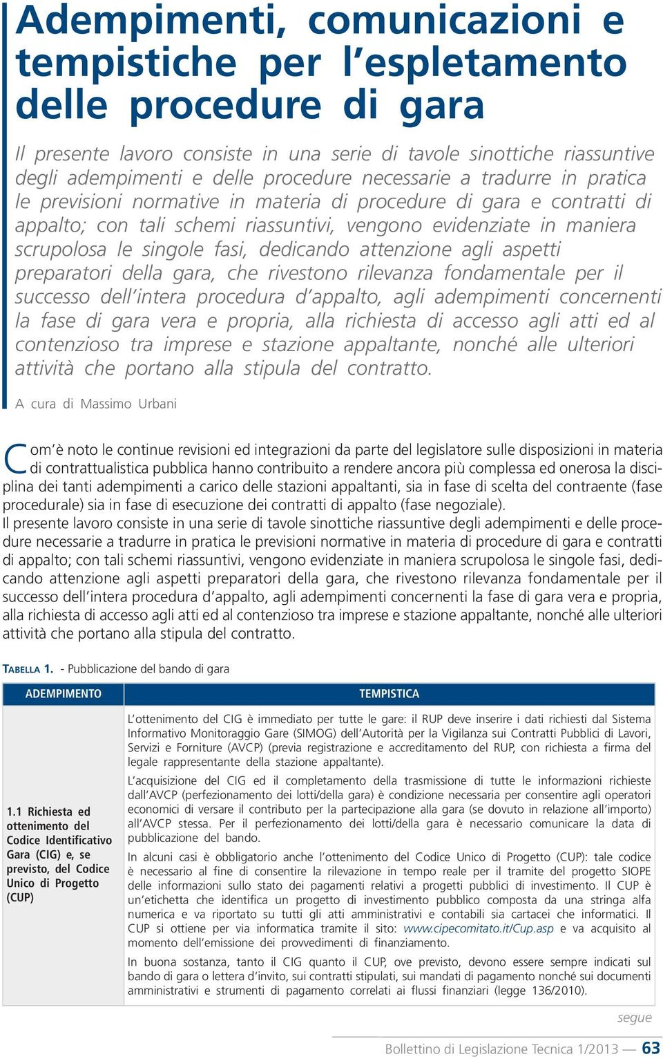 fasi, dedicando attenzione agli aspetti preparatori della gara, che rivestono rilevanza fondamentale per il successo dell intera procedura d appalto, agli adempimenti concernenti la fase di gara vera