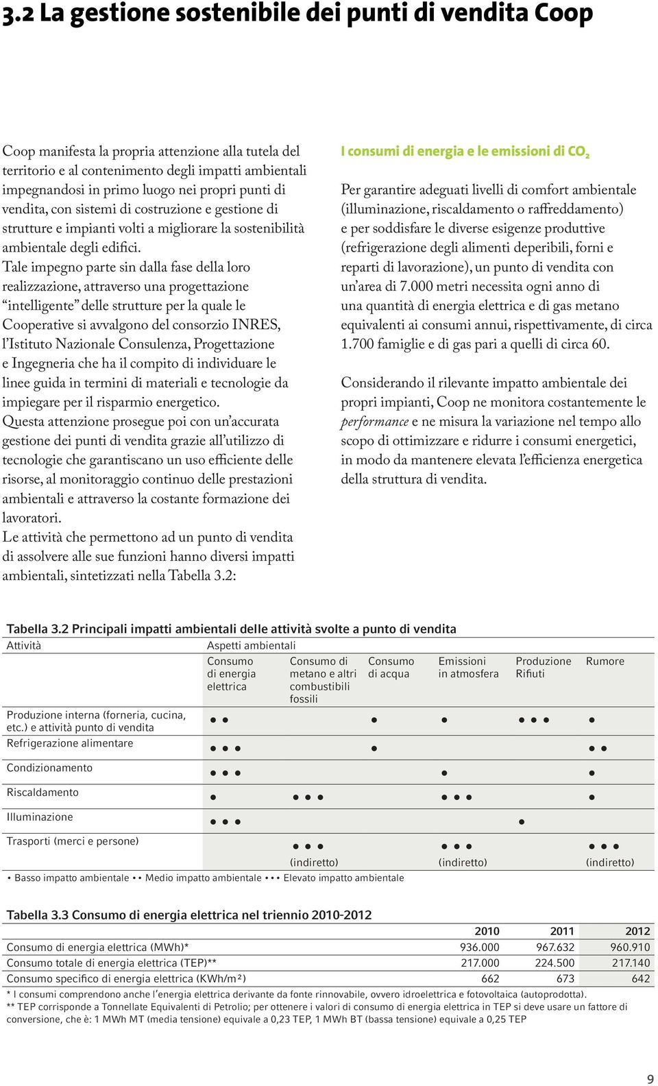 Tale impegno parte sin dalla fase della loro realizzazione, attraverso una progettazione intelligente delle strutture per la quale le Cooperative si avvalgono del consorzio INRES, l Istituto