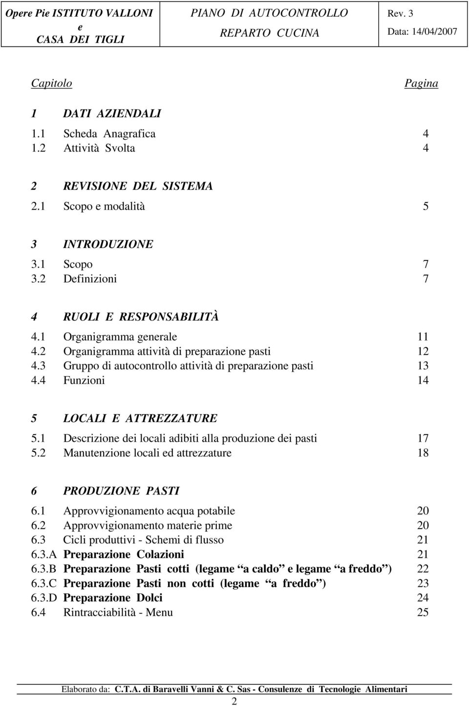 4 Funzioni 14 5 LOCALI E ATTREZZATURE 5.1 Dscrizion di locali adibiti alla produzion di pasti 17 5.2 Manutnzion locali d attrzzatur 18 6 PRODUZIONE PASTI 6.1 Approvvigionamnto acqua potabil 20 6.