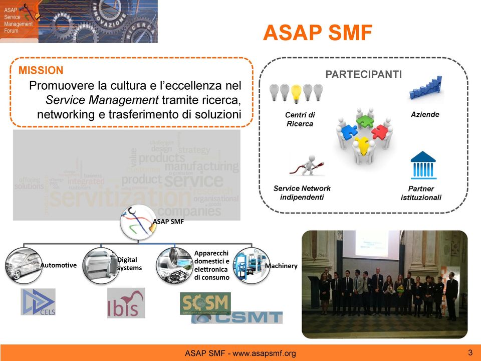 Aziende Service Network indipendenti Partner istituzionali ASAP SMF Automotive