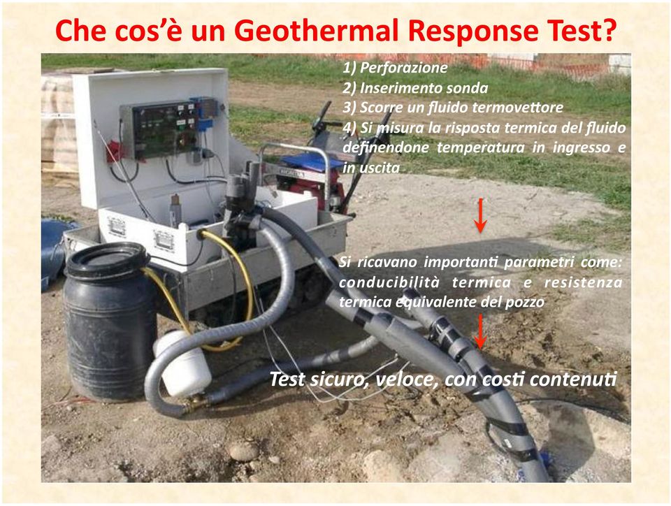 risposta termica del fluido definendone temperatura in ingresso e in uscita Si