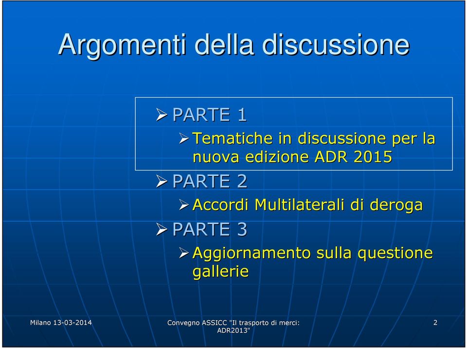 edizione ADR 2015 PARTE 2 Accordi