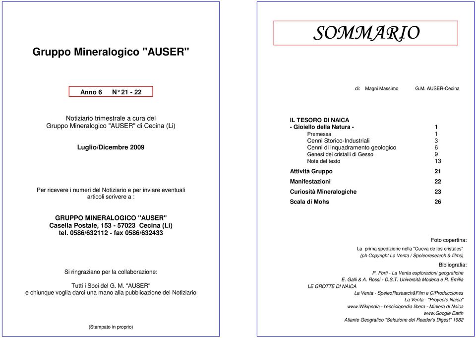 ARIO Anno 6 N 21-22 di: Ma