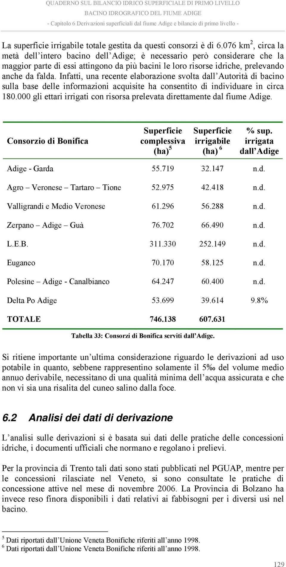 Infatti, una recente elaborazione svolta dall Autorità di bacino sulla base delle informazioni acquisite ha consentito di individuare in circa 180.