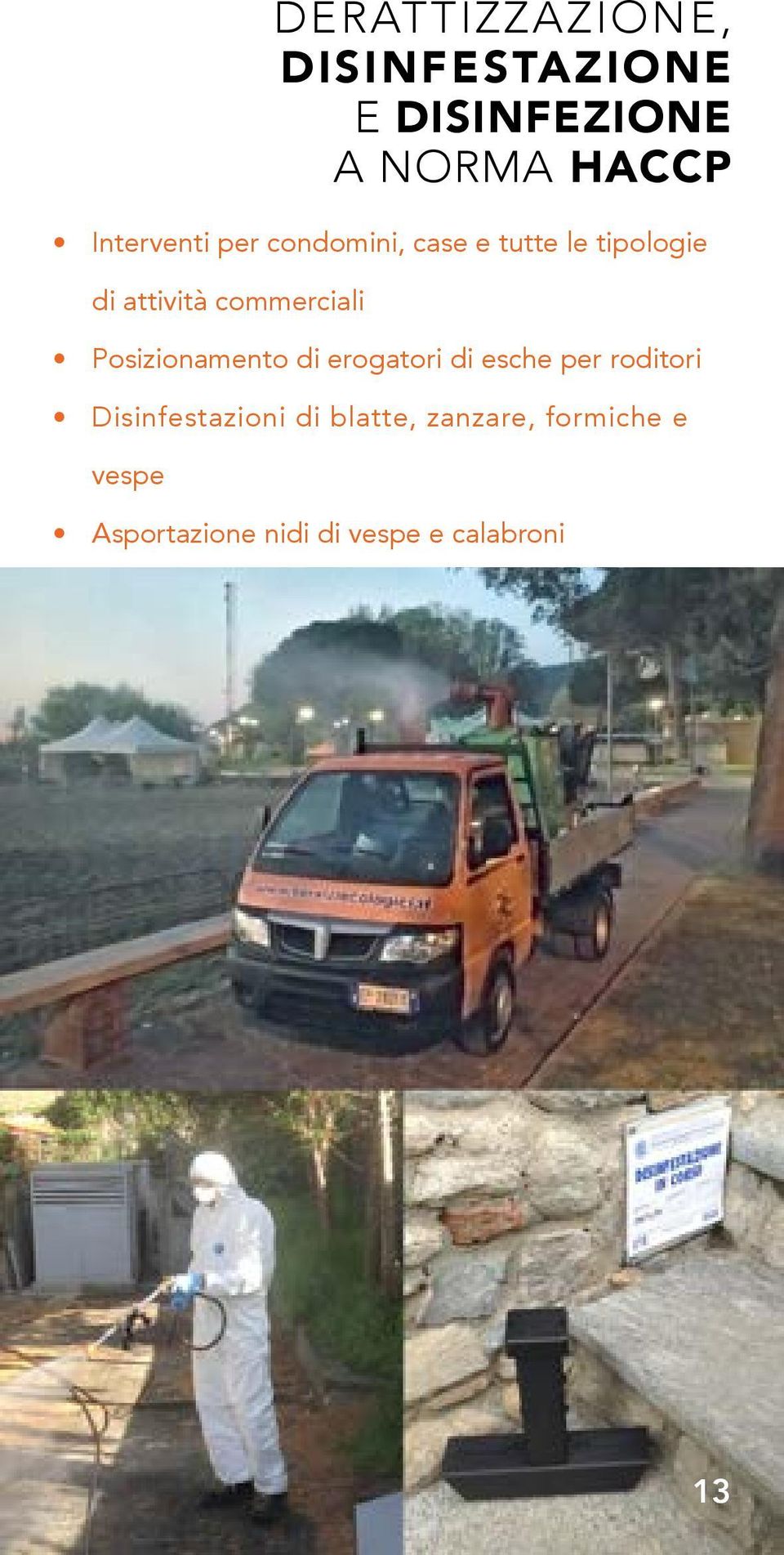 Disinfestazioni di blatte, zanzare, formiche e vespe DERATTIZZAZIONE,