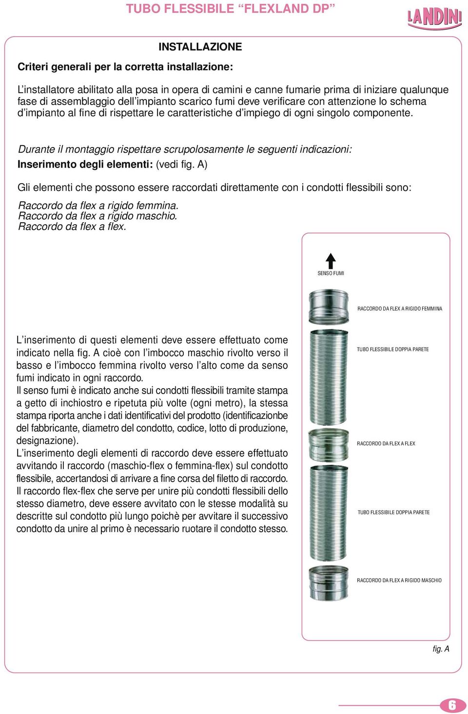 Durante il montaggio rispettare scrupolosamente le seguenti indicazioni: Inserimento degli elementi: (vedi fig.