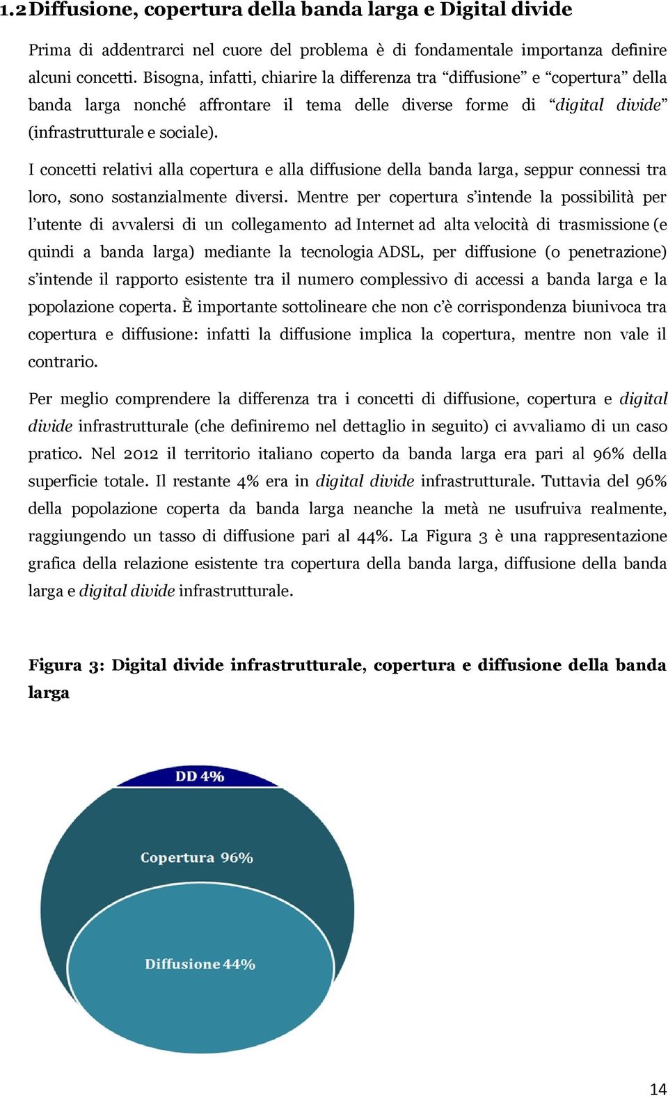 I concetti relativi alla copertura e alla diffusione della banda larga, seppur connessi tra loro, sono sostanzialmente diversi.