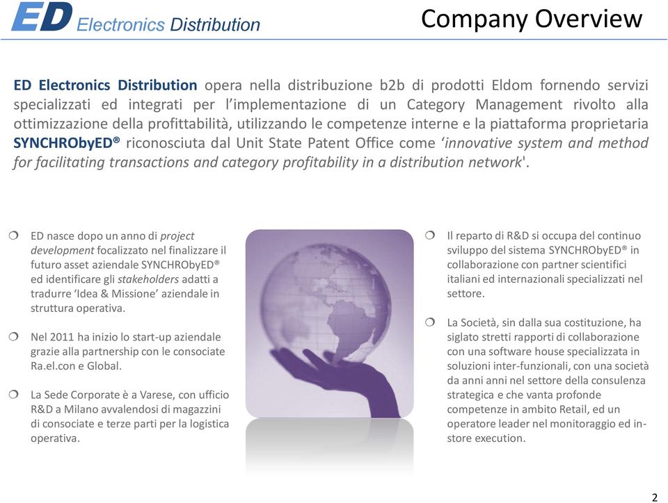 facilitating transactions and category profitability in a distribution network'.