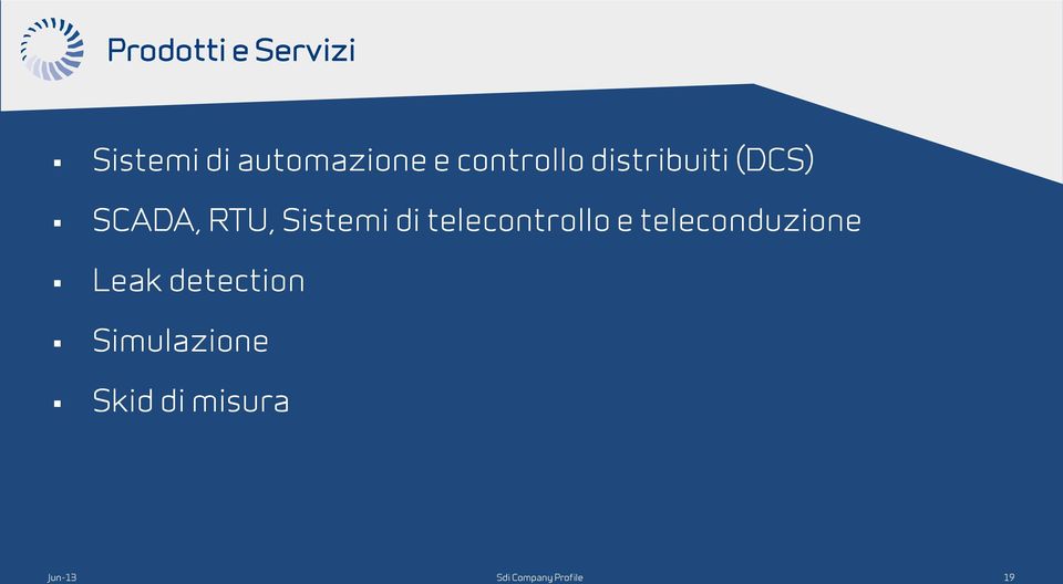 di telecontrollo e teleconduzione Leak detection