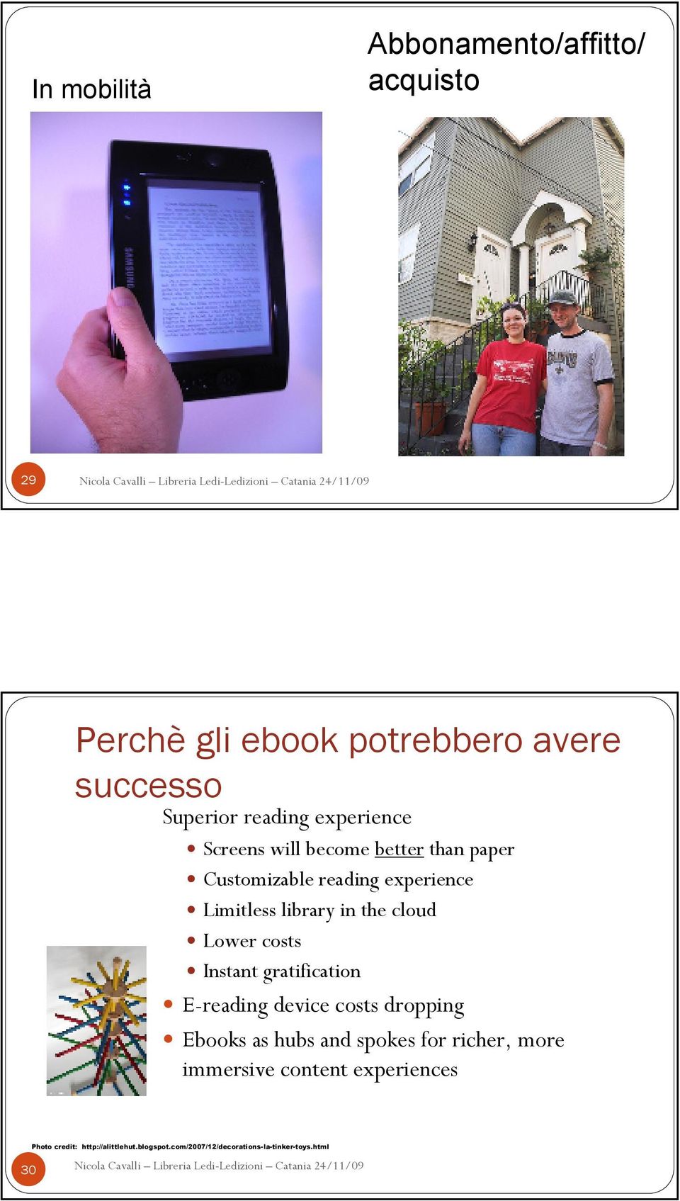 Lower costs Instant gratification E-reading device costs dropping Ebooks as hubs and spokes for richer, more immersive content experiences