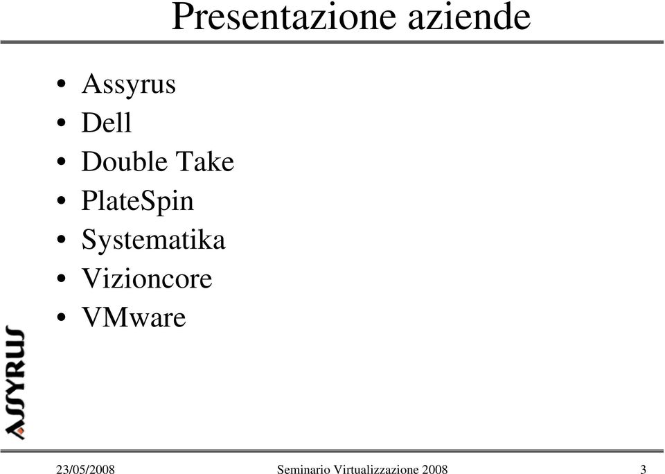 VMware Presentazione aziende