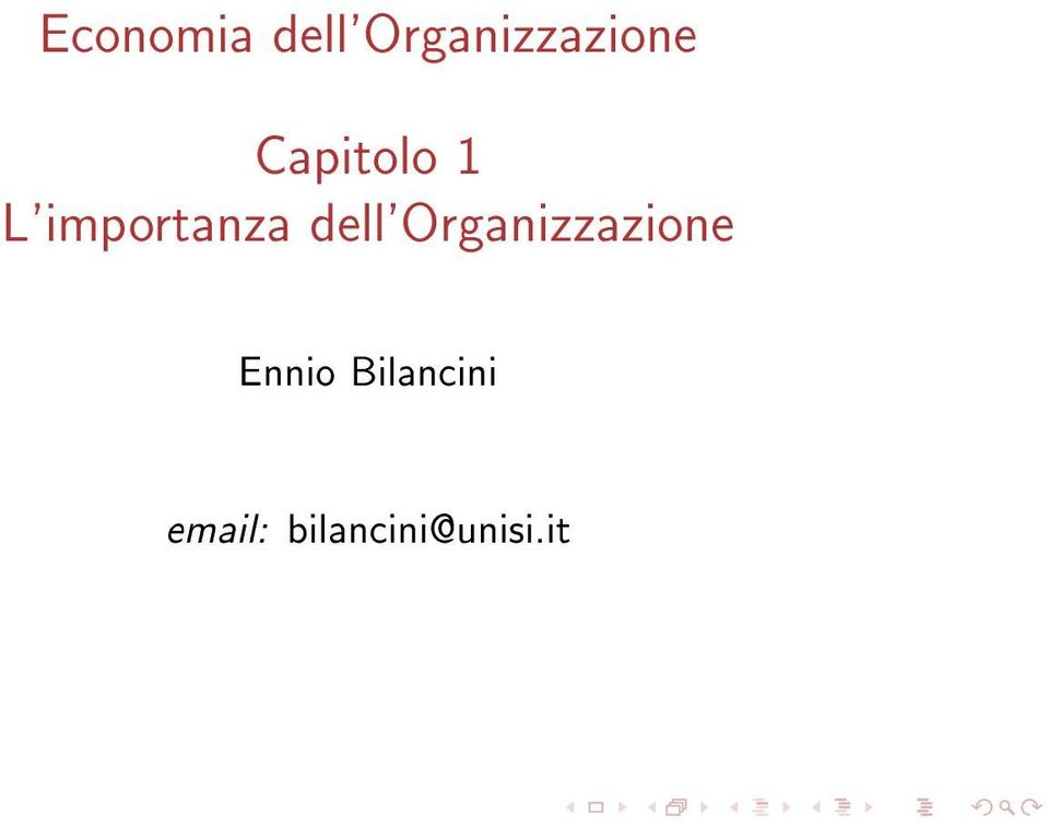 dell'organizzazione Ennio