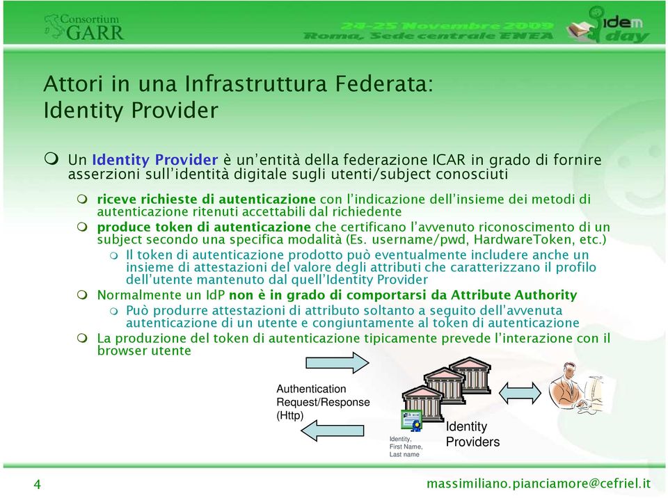 riconoscimento di un subject secondo una specifica modalità (Es. username/pwd, HardwareToken, etc.