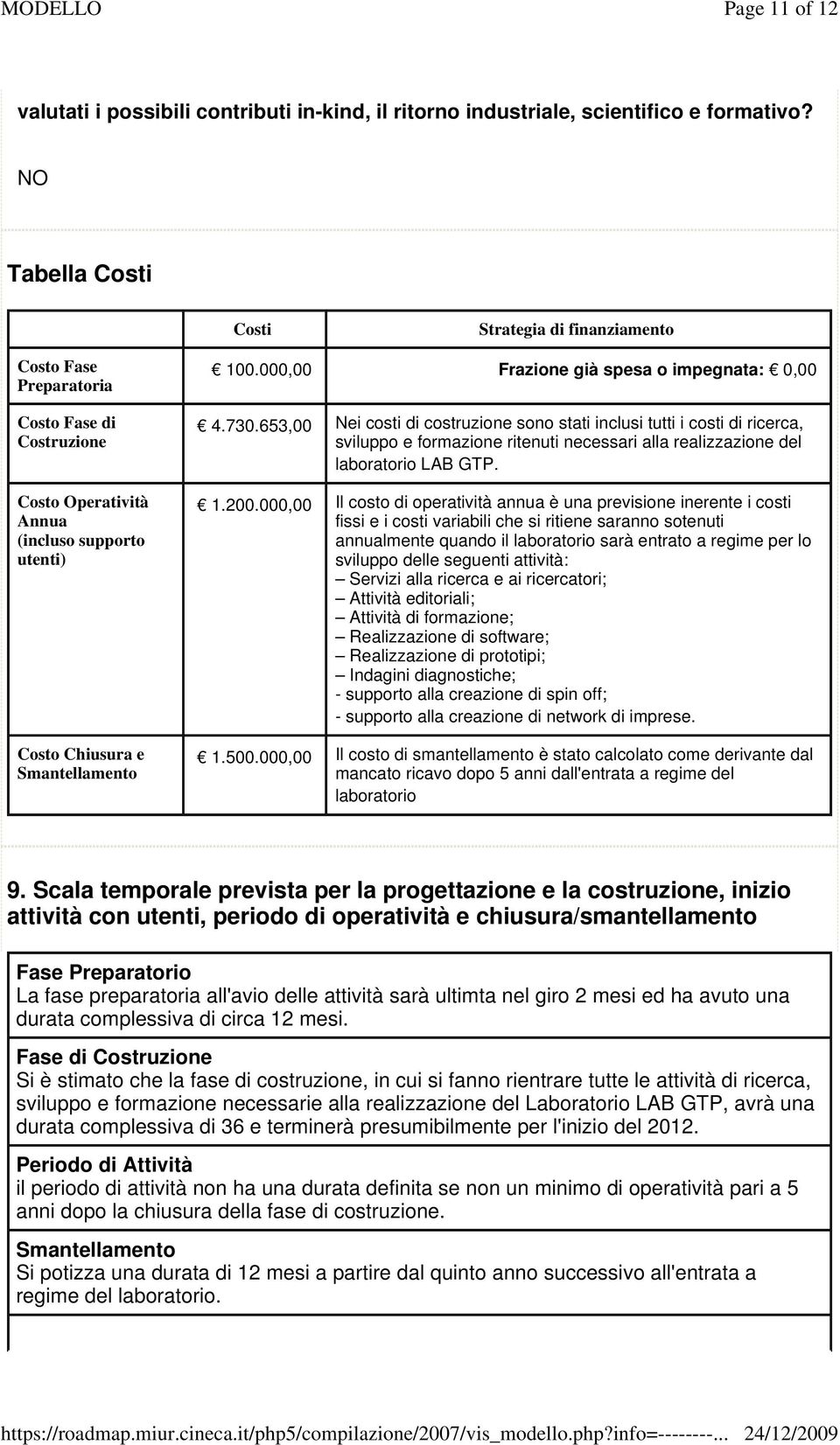 000,00 Frazione già spesa o impegnata: 0,00 4.730.