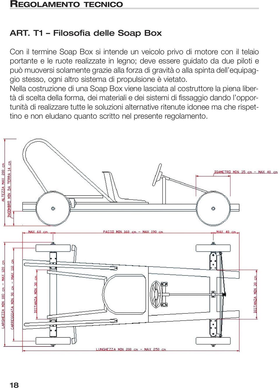 guidato da due piloti e può muoversi solamente grazie alla forza di gravità o alla spinta dell equipaggio stesso, ogni altro sistema di propulsione è vietato.