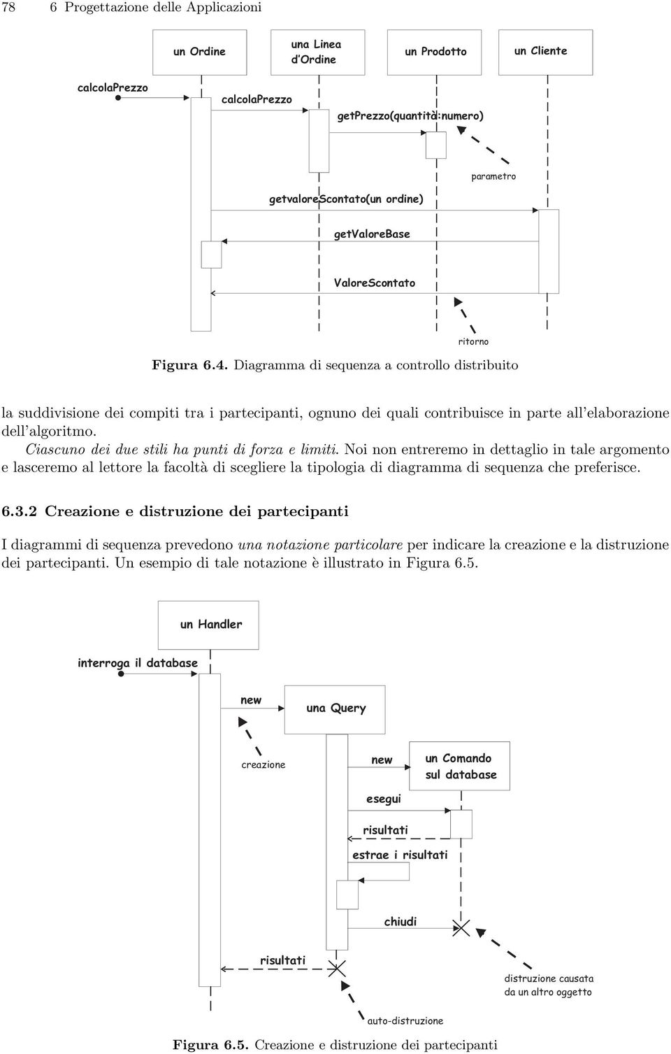 Ciascuno dei due stili ha punti di forza e limiti. Noi non entreremo in dettaglio in tale argomento e lasceremo al lettore la facoltà di scegliere la tipologia di diagramma di sequenza che preferisce.