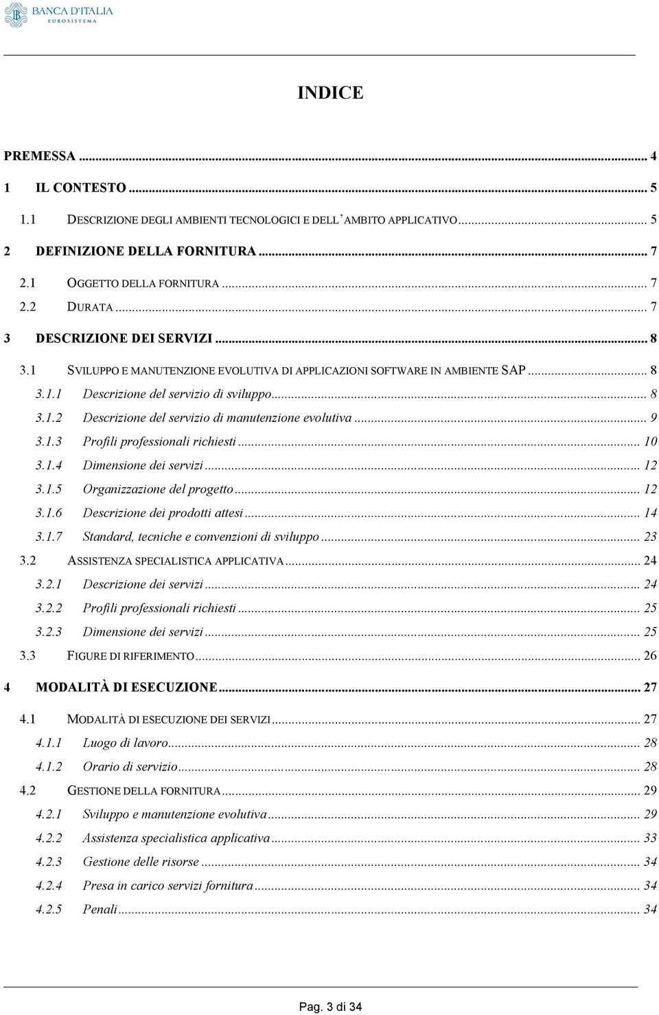 .. 9 3.1.3 Profili professionali richiesti... 10 3.1.4 Dimensione dei servizi... 12 3.1.5 Organizzazione del progetto... 12 3.1.6 Descrizione dei prodotti attesi... 14 3.1.7 Standard, tecniche e convenzioni di sviluppo.