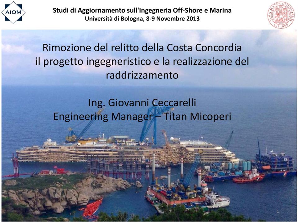 della Costa Concordia il progetto ingegneristico e la realizzazione