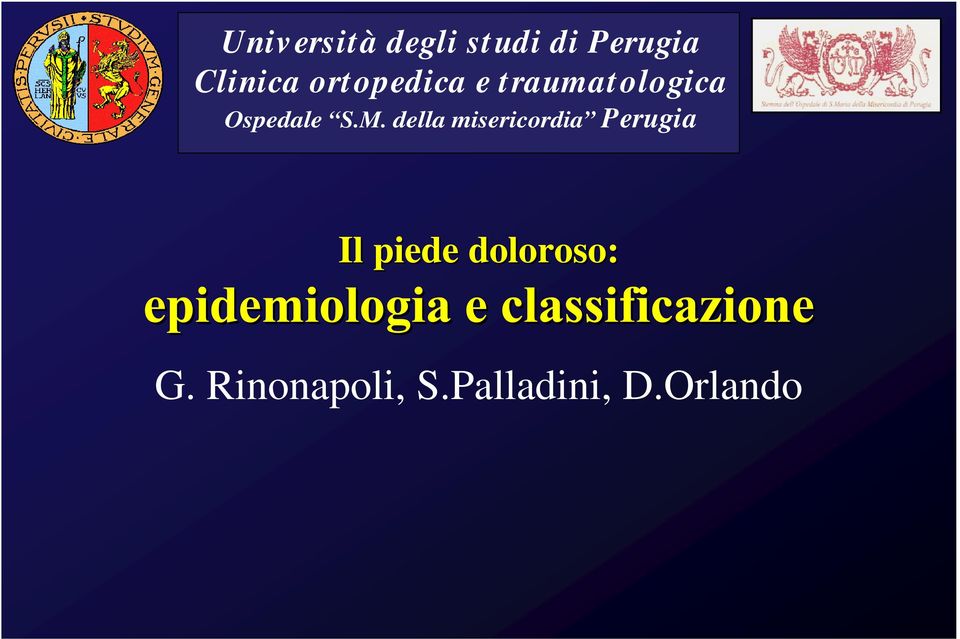 M. della misericordia Perugia Il piede