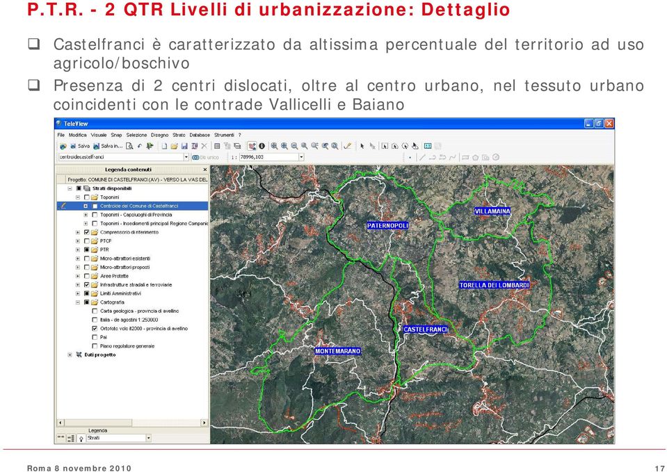 caratterizzato da altissima percentuale del territorio ad uso