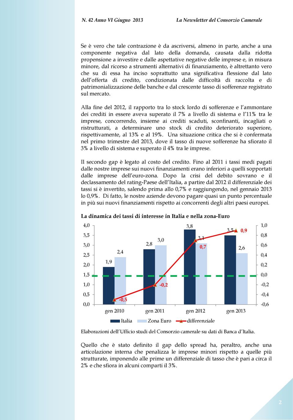 credito, condizionata dalle difficoltà di raccolta e di patrimonializzazione delle banche e dal crescente tasso di sofferenze registrato sul mercato.