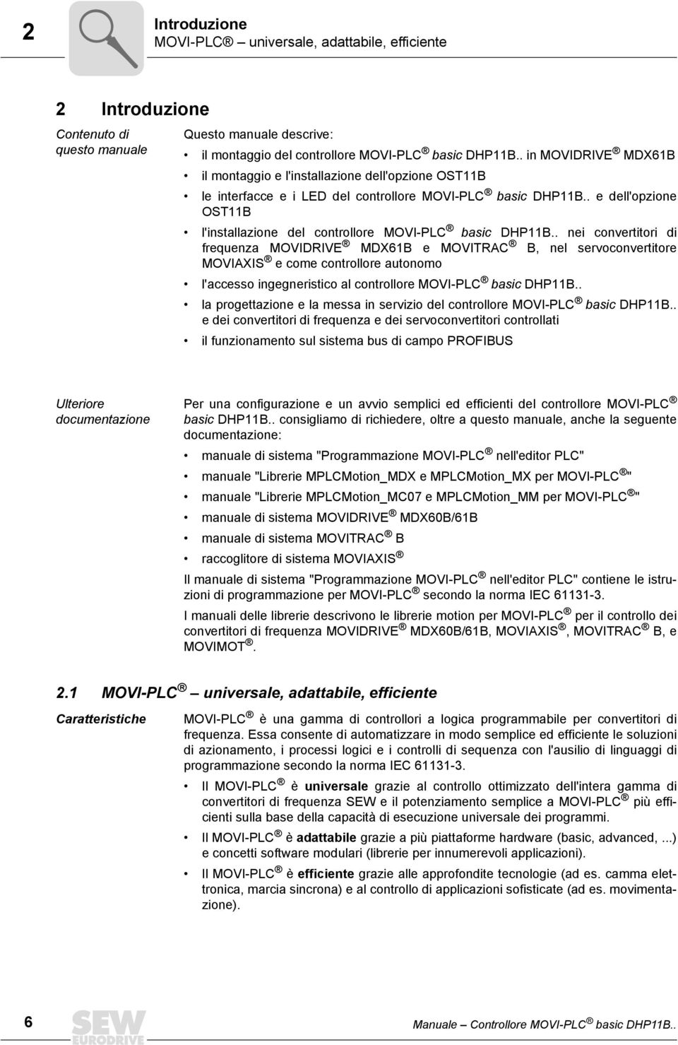 . e dell'opzione OSTB l'installazione del controllore MOVI-PLC basic DHPB.