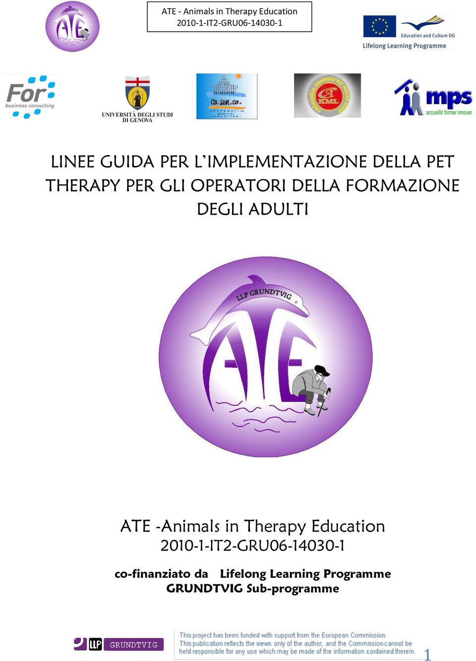 ADULTI ATE -Animals in Therapy Education